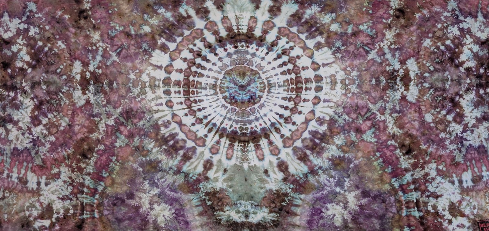 Rose Oracle — original hand-dyed textile artwork in plum, rose, mauve